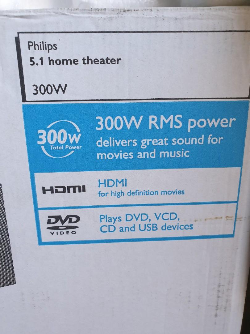 Philips 5.1 Home theatre system, TV & Home Appliances, TV