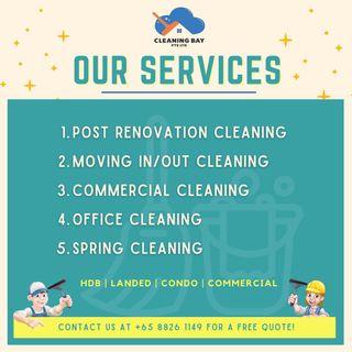 POST RENOVATION CLEANING, MOVING IN/MOVING OUT CLEANING, SPRING CLEANING SERVICES
