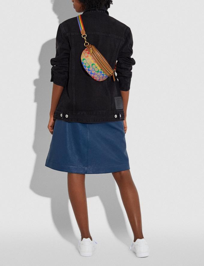 Bethany belt bag in rainbow signature canvas online