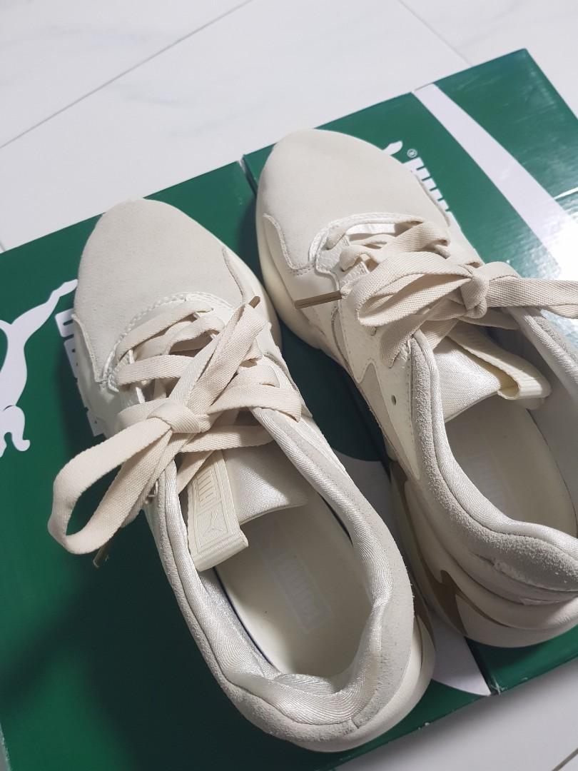 Puma nova pastel on sale grunge sneakers whisper white