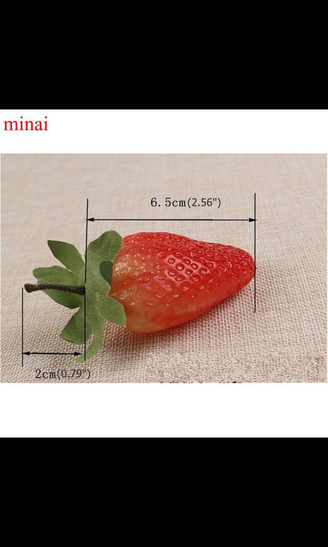 Realistic Artificial Strawberry, Furniture & Home Living, Gardening