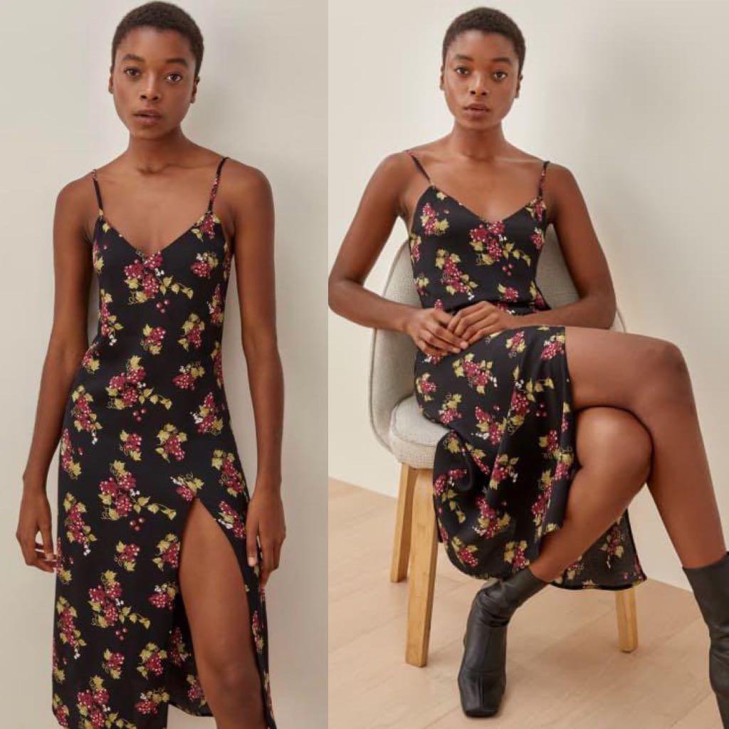 Reformation Crimini Midi Slit Dress Authentic Women s Fashion Dresses Sets Dresses on Carousell