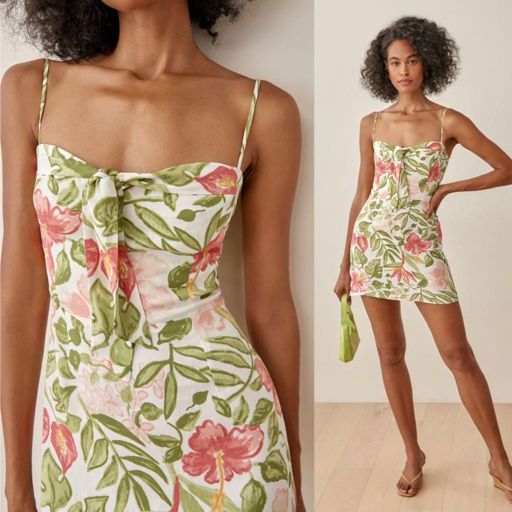 Reformation Helm Dress in Kauai Fairy