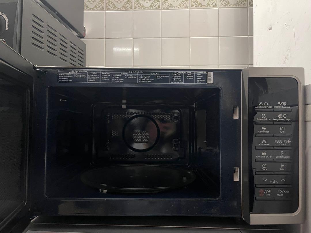 SAMSUNG MC28H5015AS/SP Combi Grill Convection MWO with Ceramic Enamel 28L, TV & Home Appliances