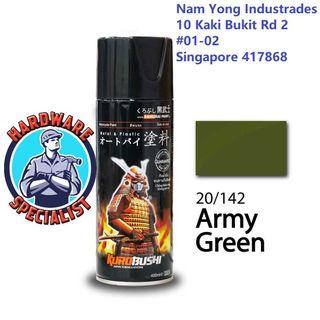 Samurai Paint Standard Colours 20 Army Green Spray Paint 400ml