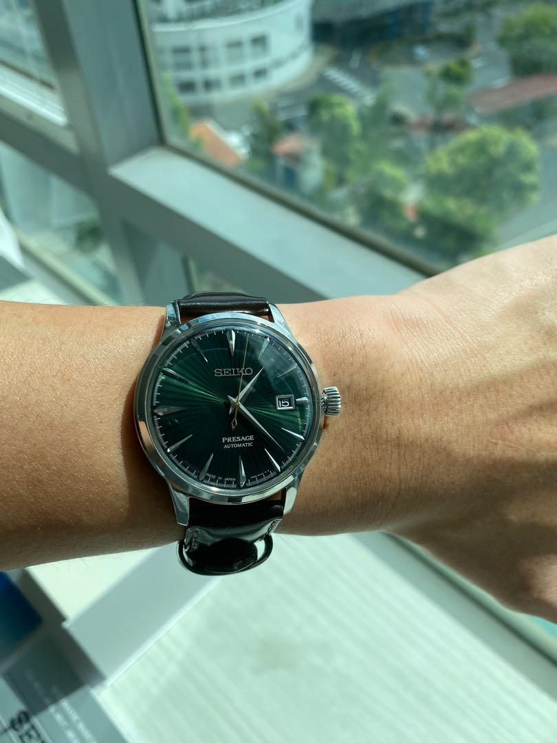 Seiko Presage Cocktail Time Green SRPD37, Men's Fashion, Watches &  Accessories, Watches on Carousell