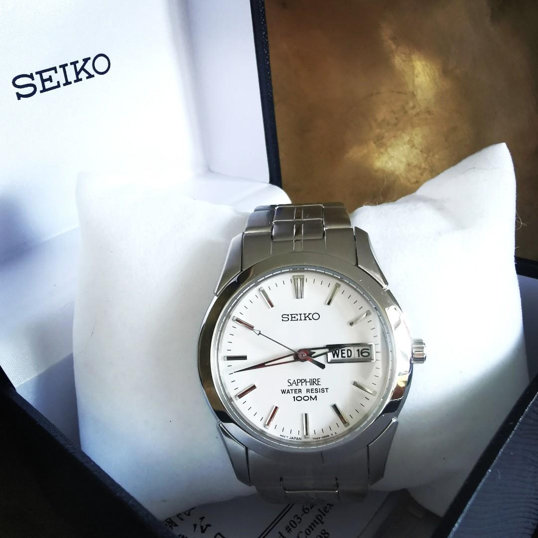 BNIB Seiko Quartz Sapphire SGG713, Men's Fashion, Watches & Accessories,  Watches on Carousell
