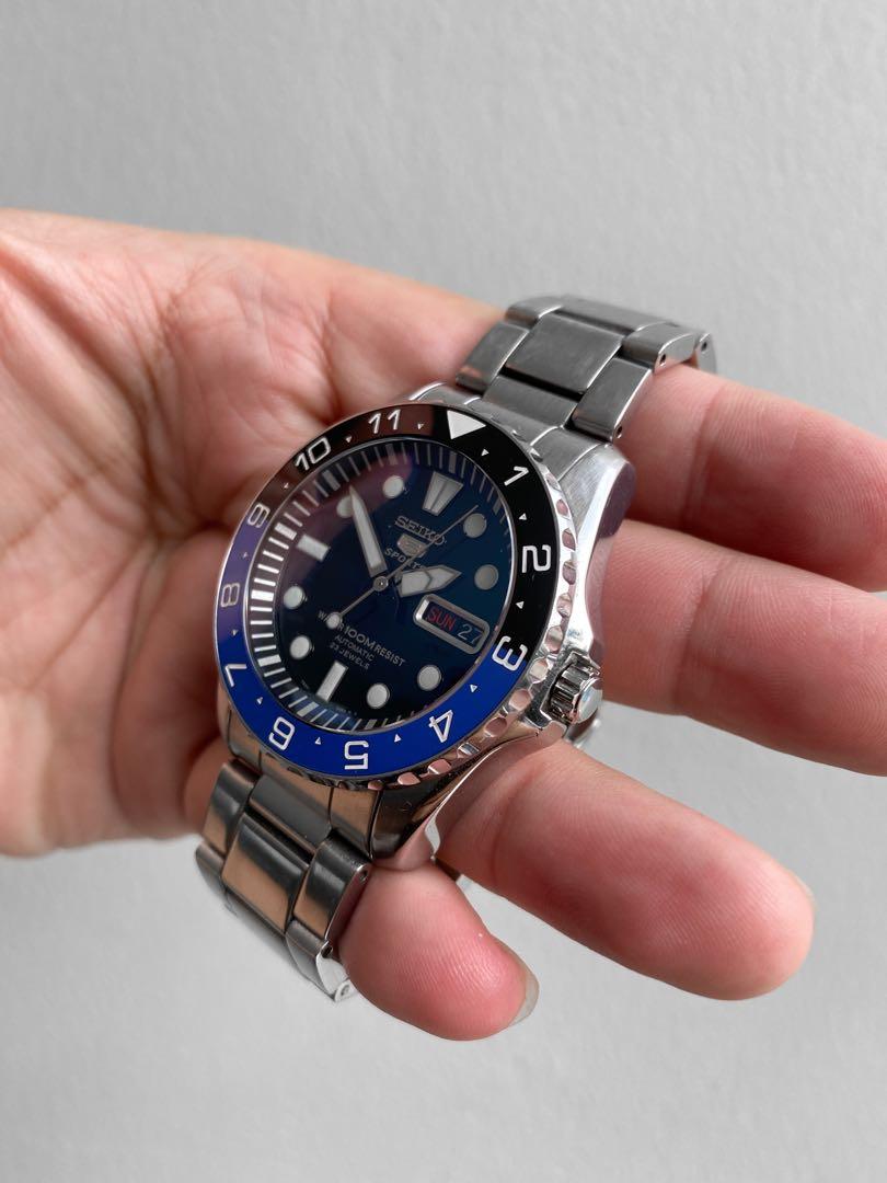 Seiko sea urchin mod batman kaca sapphire cembung ganteng Fesyen