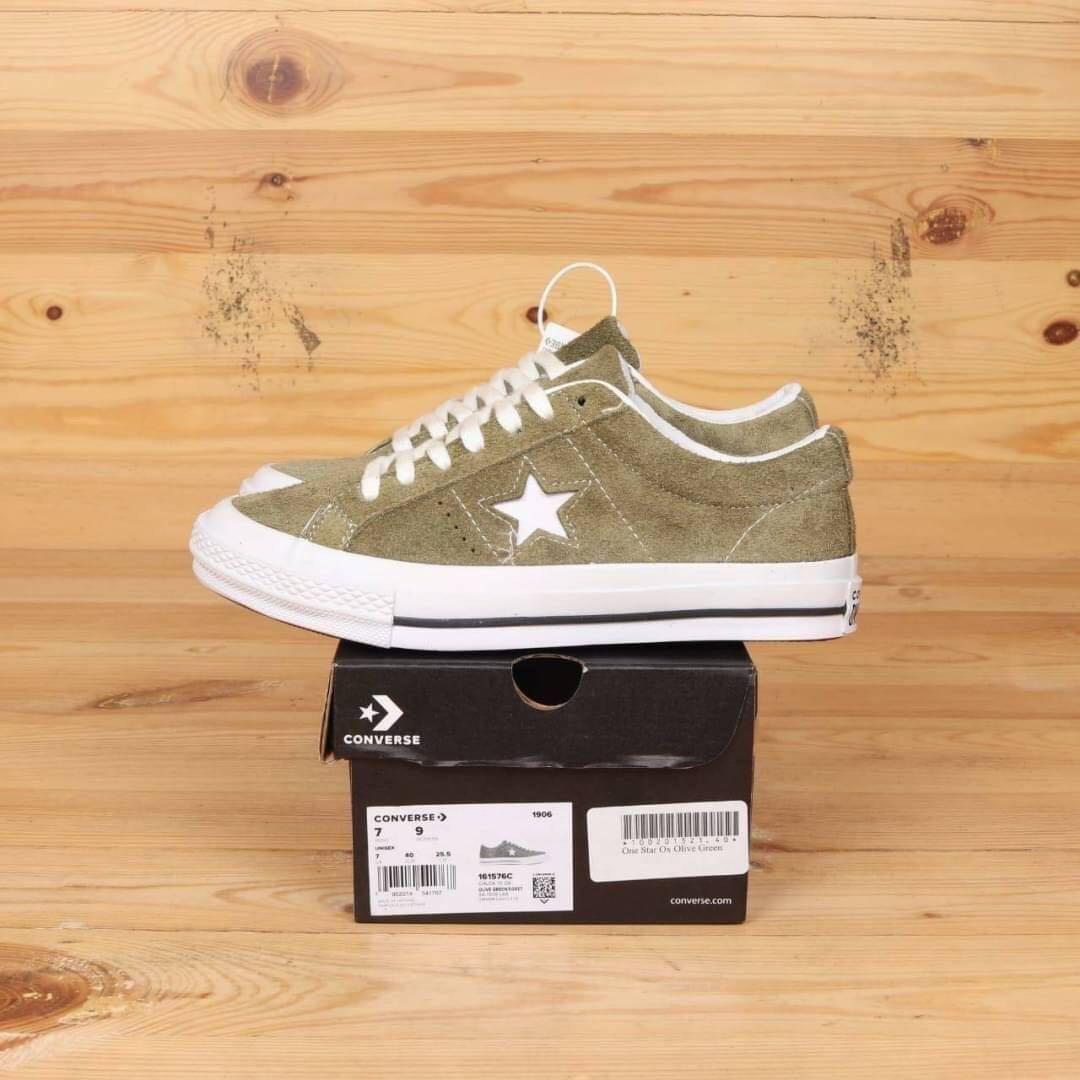 SEPATU converse one star ox olive green x (premium high quality) - Main Image