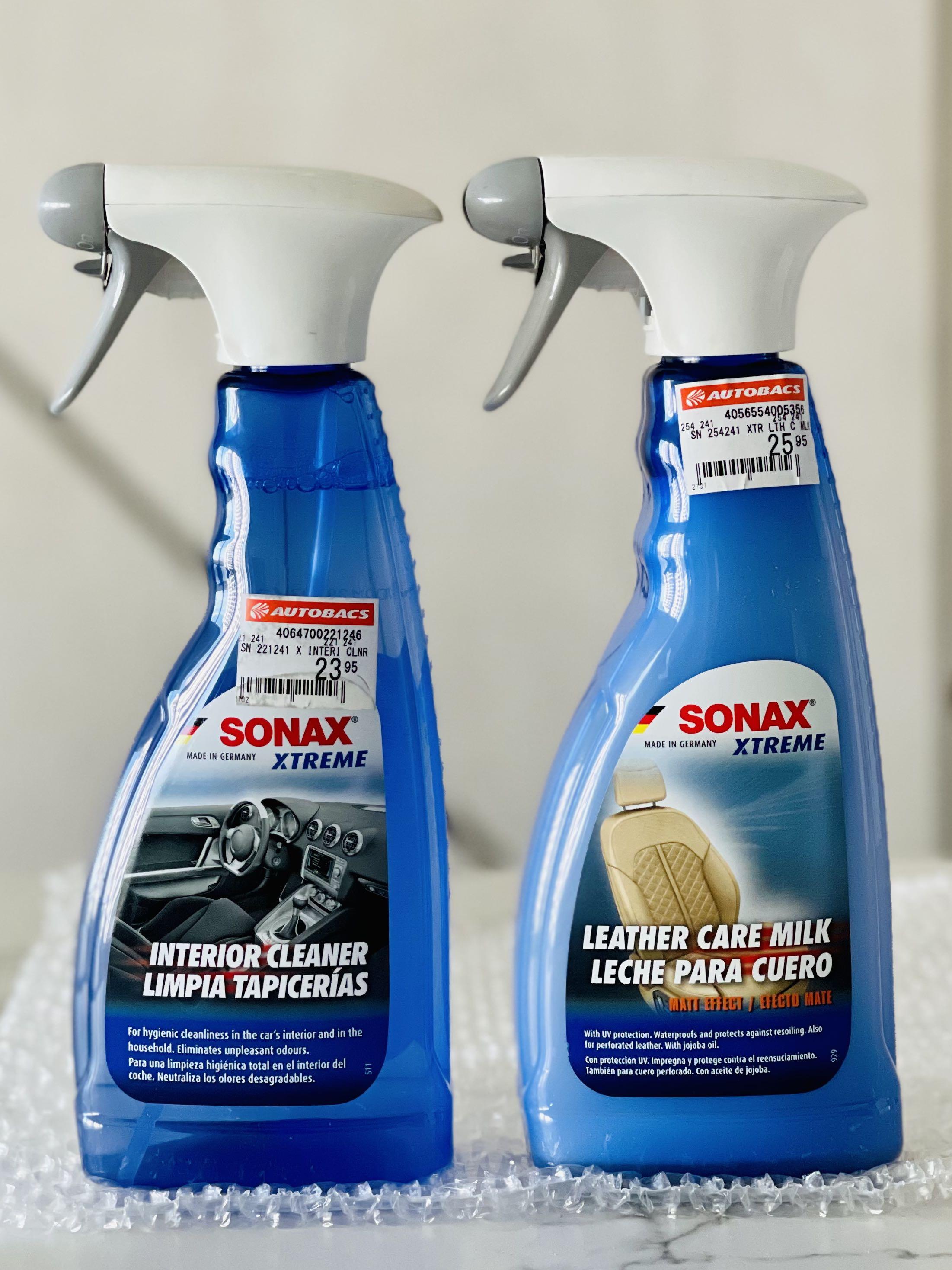 sonax xtreme interior cleaner and leather care car accessories accessories on carousell