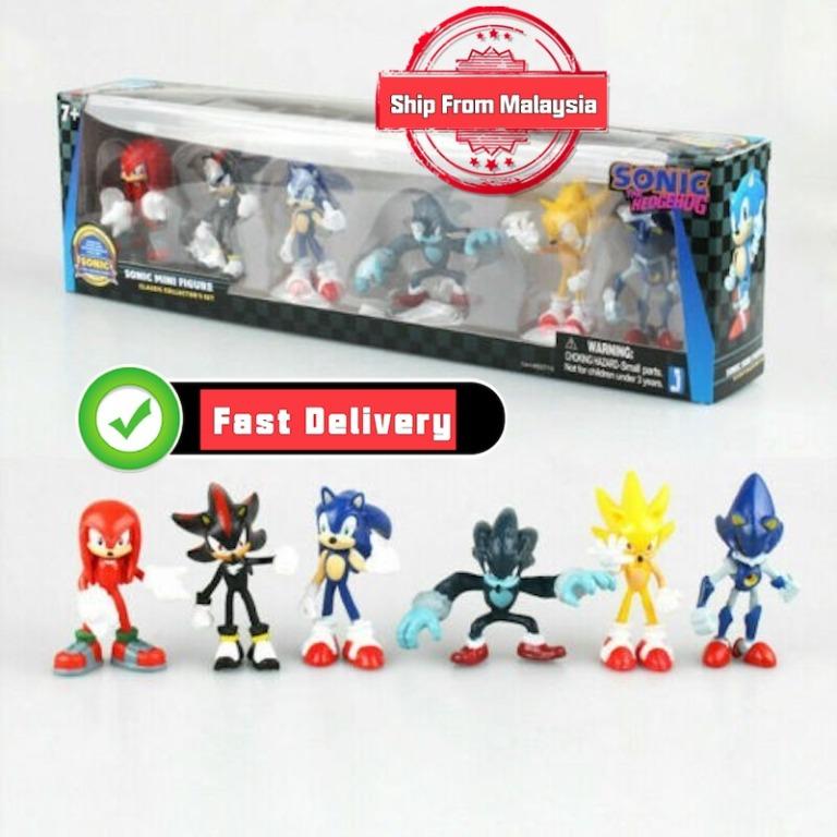 Sonic The Hedgehog Shadow Tails Werehog Action Figures 6pcs set 6