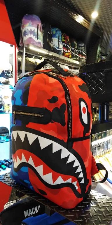 SPRAYGROUND BACKPACK SHARK BLUE RED Computers Tech Parts