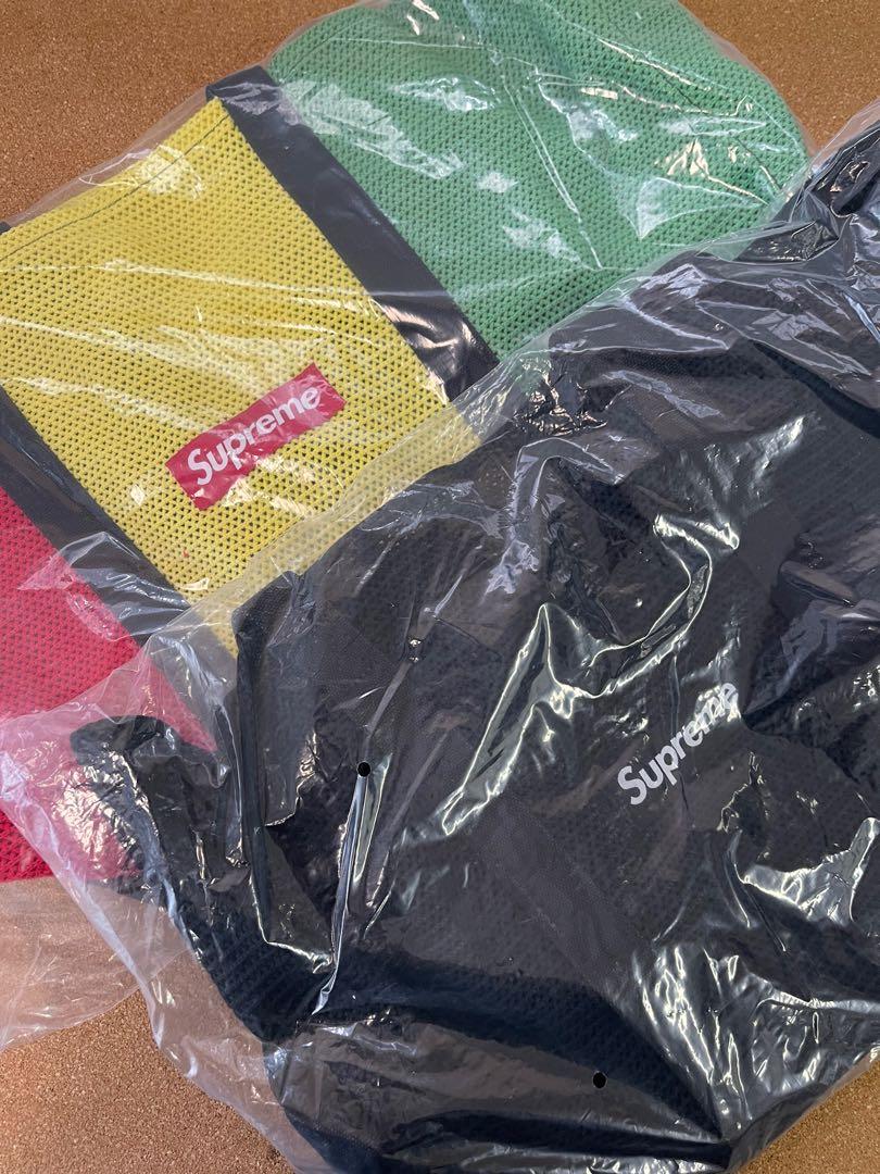 SUPREME 2021 STRING TOTE BAG BLACK COLOR, 男裝, 袋, 腰袋、手提袋