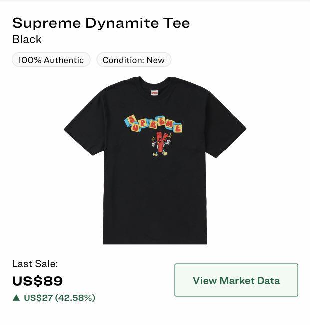Supreme dynamite tee store