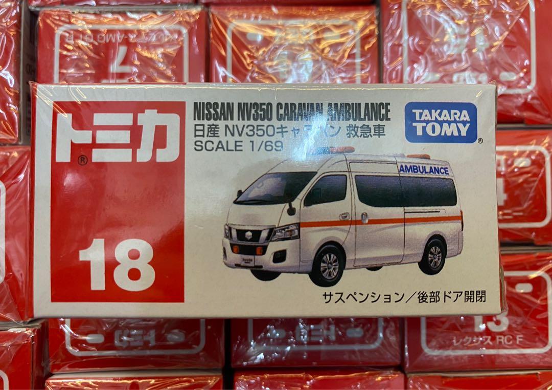 Tomica 車仔18 Nissan Nv350 Ambulance 玩具 遊戲類 玩具 Carousell