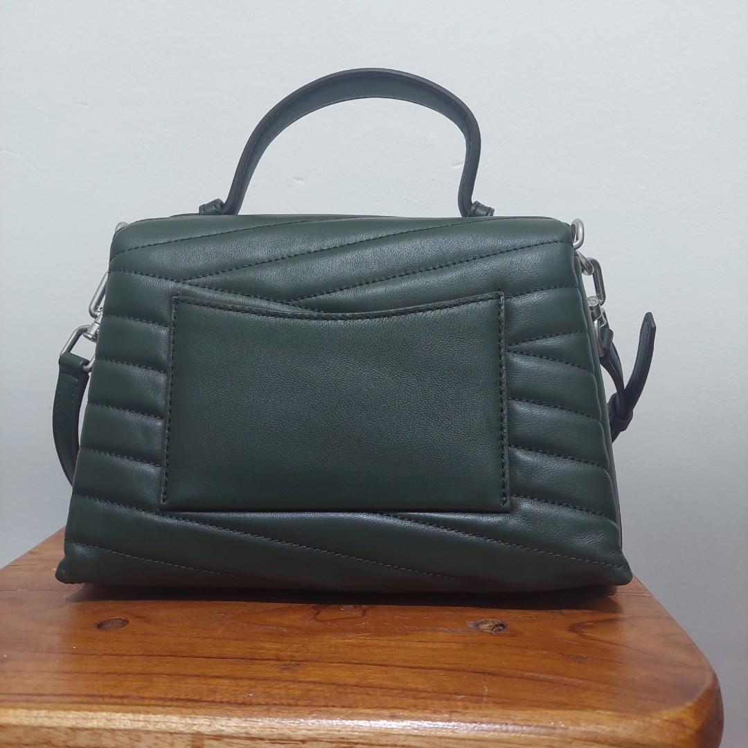 Tory Burch Kira Chevron Top Handle Satchel, Barang Mewah, Tas & Dompet