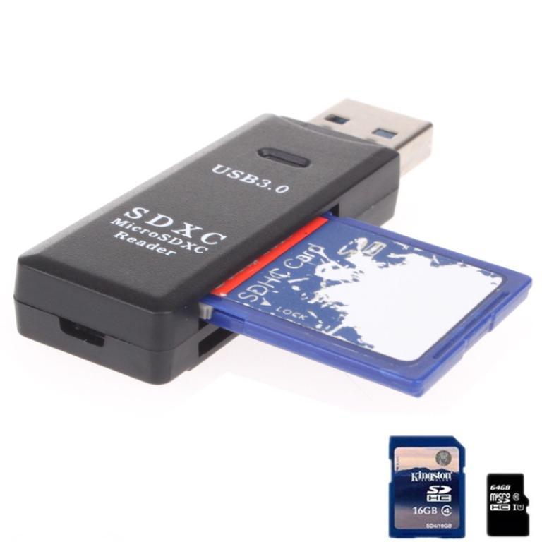 Usb 30 Card Reader Tsv Tf Cardsd Memory Reader Adapter Supports Sdmicro Sdsdhcsdxcmmc 0602