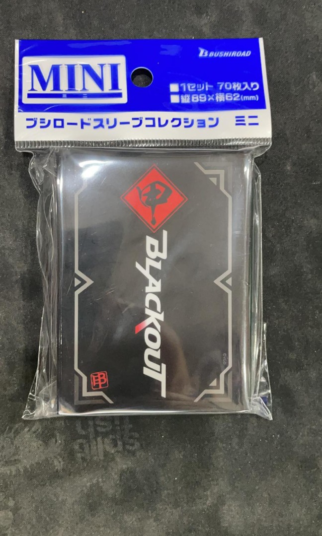 blackout card sleeves "Blackout Hong Kong" Compatible Sleeve Bundle Their Strong Sturdy Seams Helps Keep Your Trading Cards Clean And Organized And Prevents Scratching Or Any Other Damage Black Deck Sleeves (50) for