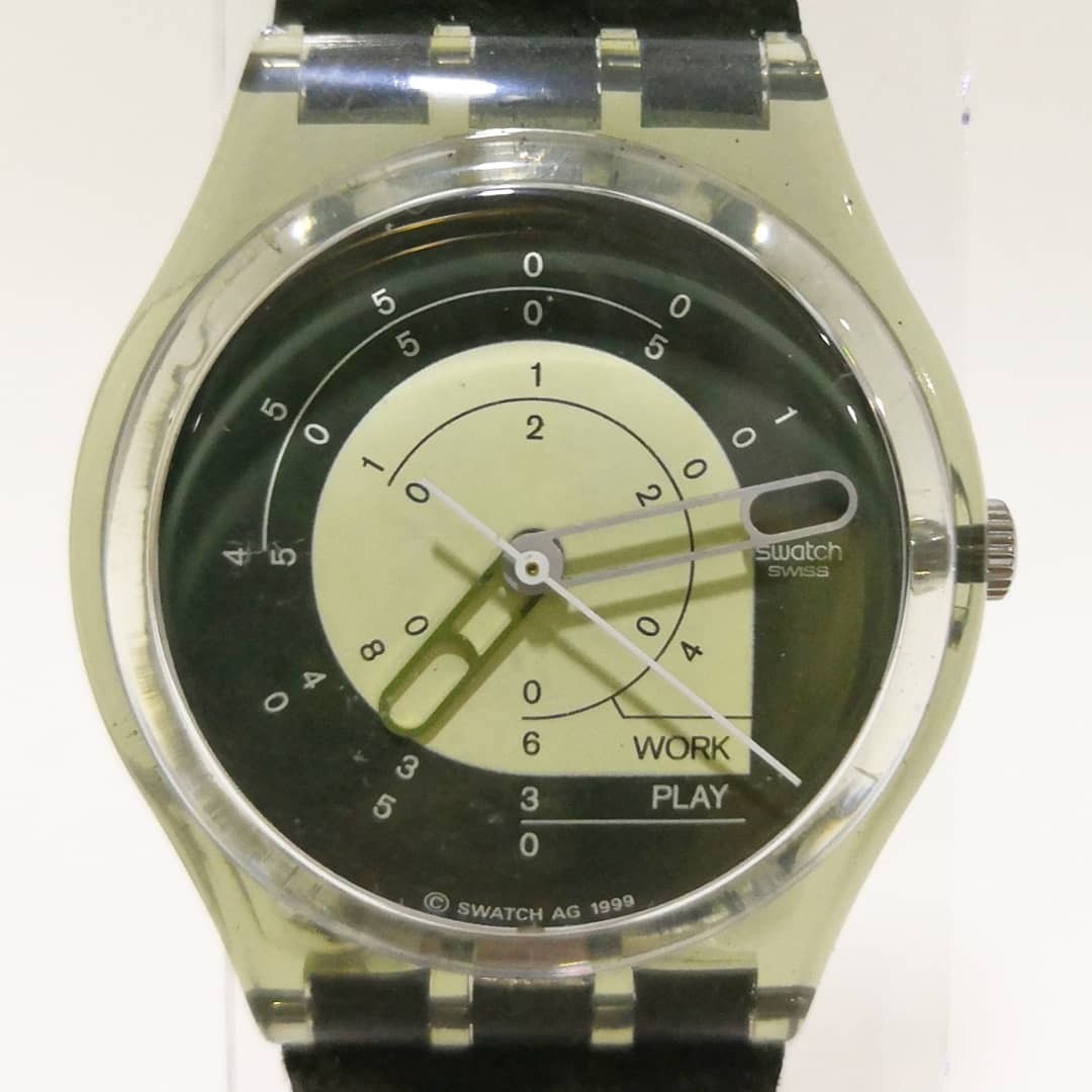 Vintage SWATCH AG 1999 with work play timer Works great Men s