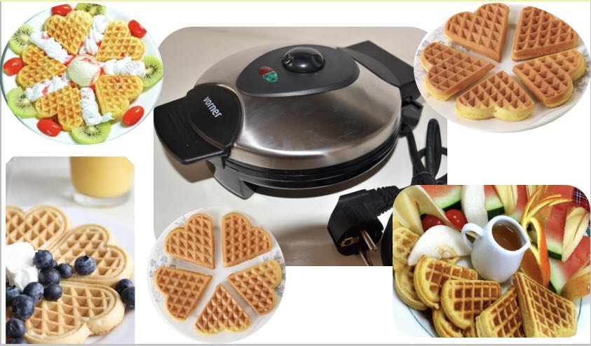 waffle machine heart