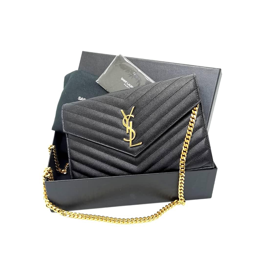 YSL Envelope Wallet On Chain, Luxury, Bags & Wallets on Carousell