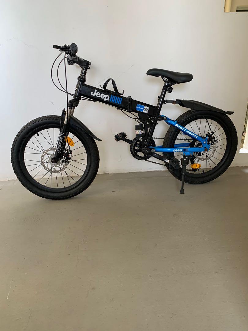 20inch mountain bike foldable Jeep for Kids Sports Equipment Bicycles Parts Bicycles on Carousell