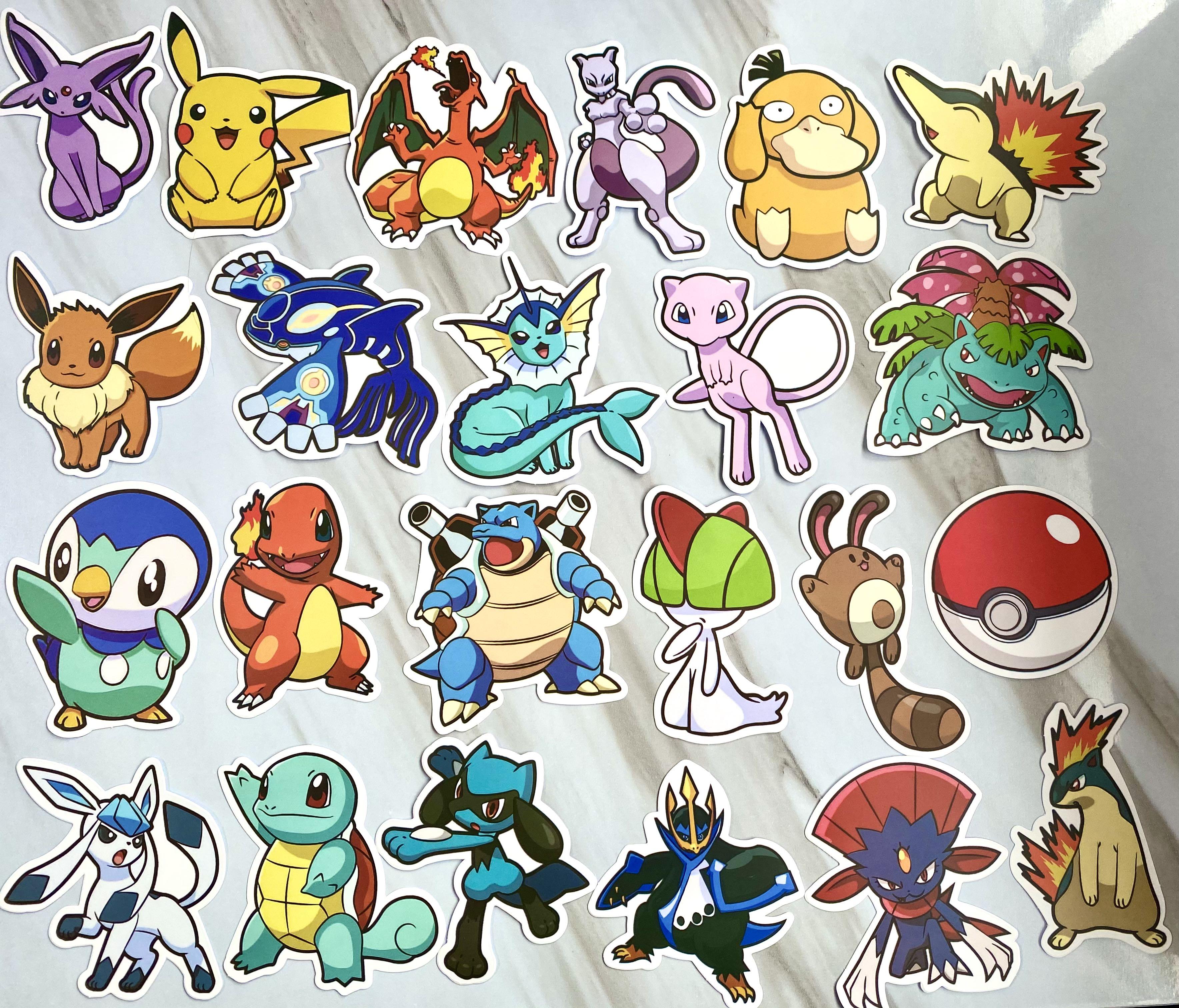 Cartoon Anime Pokemon Stickers, Pokemon Skateboard Stickers