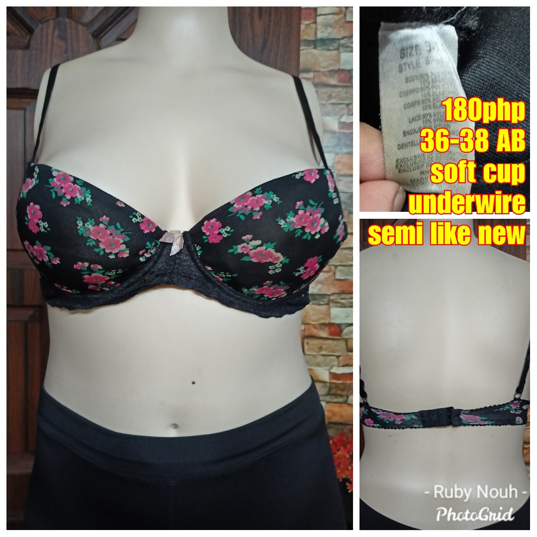 36-38D soft cup wired bra, Women's Fashion, Undergarments & Loungewear on  Carousell