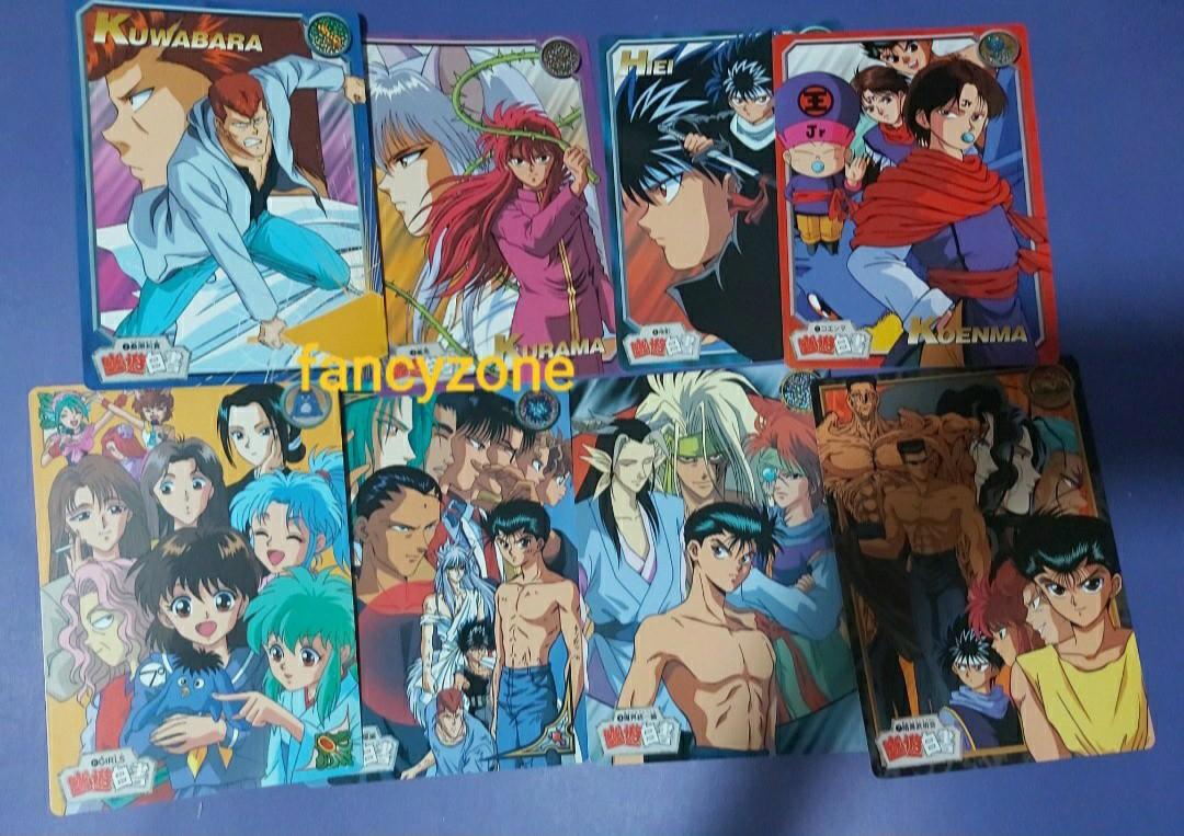 幽遊白書雙面大卡一套8張藏馬飛影幽助桑原 興趣及遊戲 書本 文具 雜誌及其他 Carousell