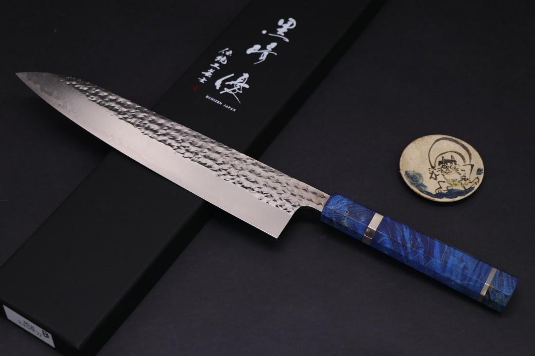 🇯🇵 [日本] 黑崎優❤新❤ 藍穩定木閃光系列牛刀SG2粉末鋼240mm 日本 