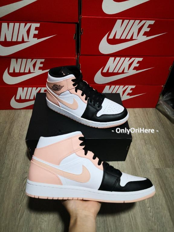 Nike air jordan on sale 1 mid orange black