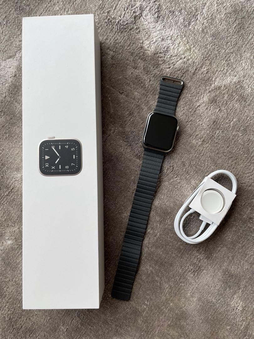 Apple Watch series 5 Titanium 44mm Men s Fashion Watches
