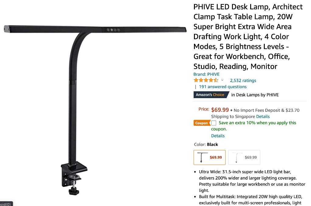 Phive lamp discount