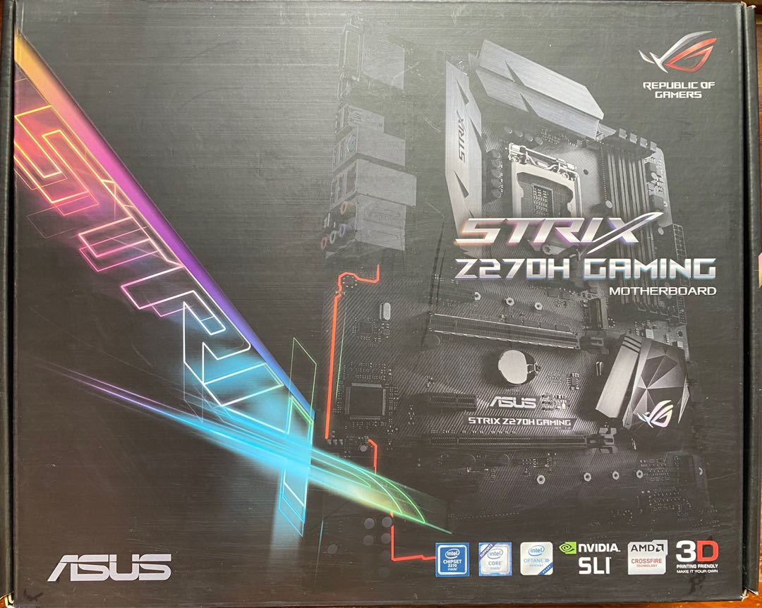 Asus Strix Z270H Gaming Motherboard 唔知有冇壞, 電腦＆科技, 手提電腦 Carousell