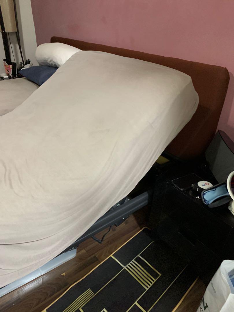 Auping Electric adjustable king size bed frame, Furniture & Home Living