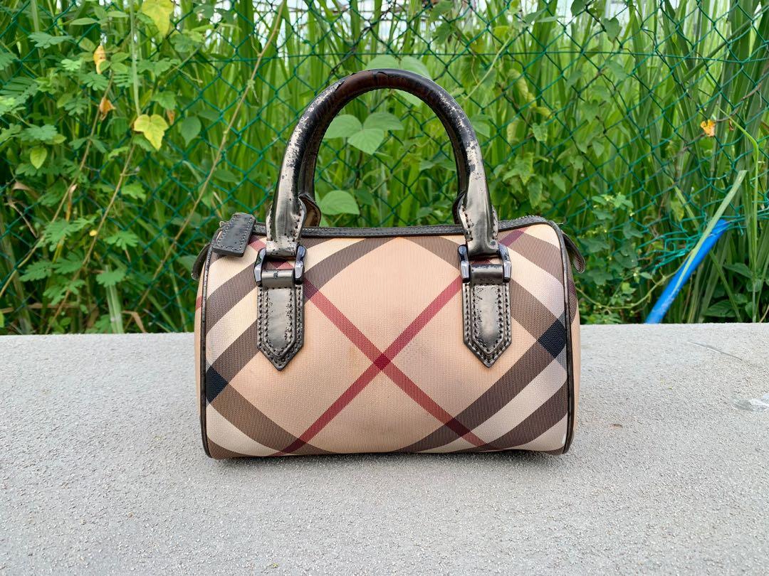 Authentic Burberry Nova Check Small Speedy Bag, Women's Fashion