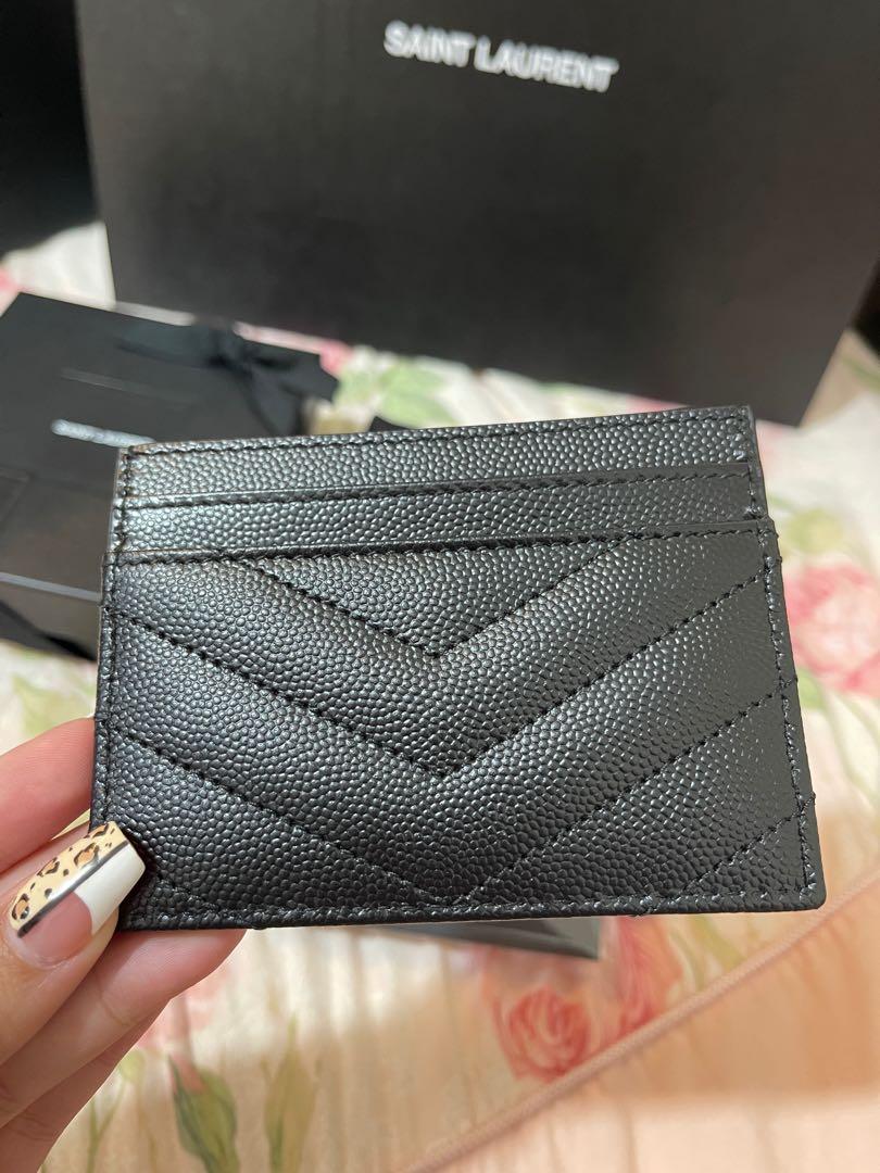 Authentic YSL Card Holder Gold Hardware ❤️, Luxury, Bags & Wallets on  Carousell