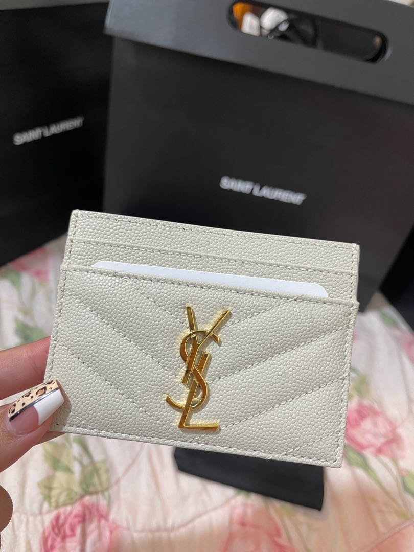 YSL CARD HOLDER UNBOXING: TWO COLORS (FOG & NUDE BEIGE) 