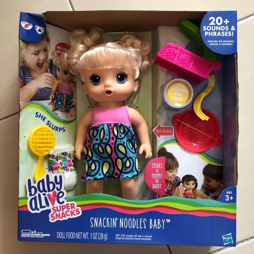 Baby alive sale super snackin noodles