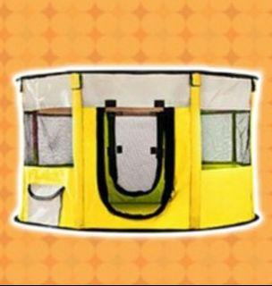 CHEAPEST [BRAND NEW] Dog / Cat Yellow Pet Playpen with Mesh Roof