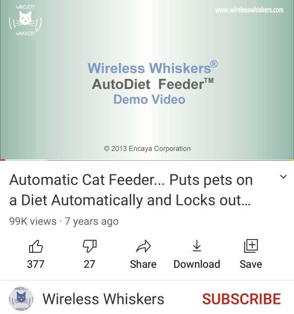 Wireless whiskers autodiet pet sales feeder