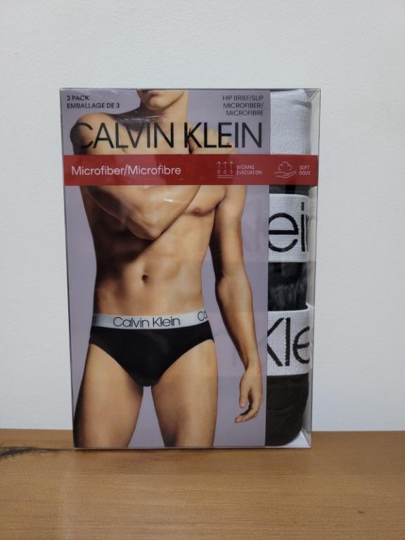 💯Calvin Klein Chromatic Micro 3-Pack Hip Brief - BLACK, Men's Fashion,  Bottoms, New Underwear on Carousell