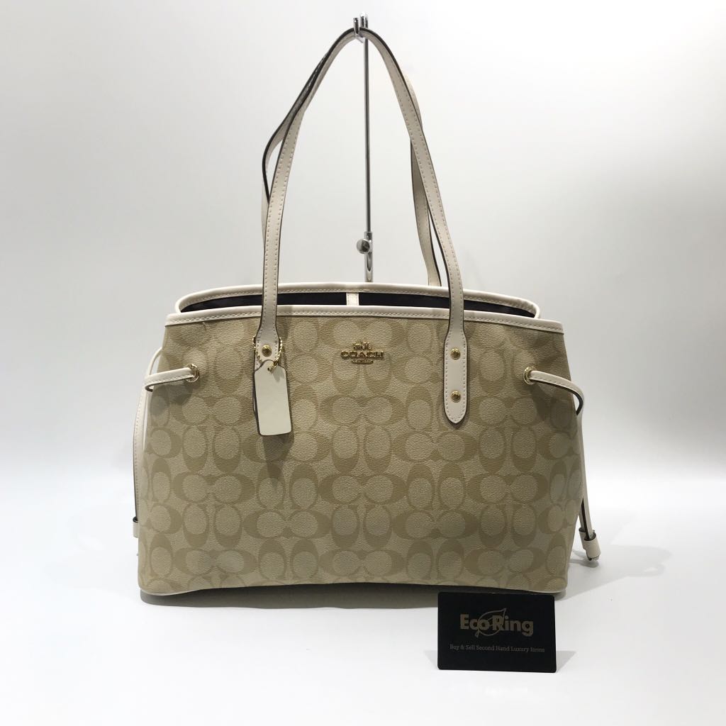 coach beige tote