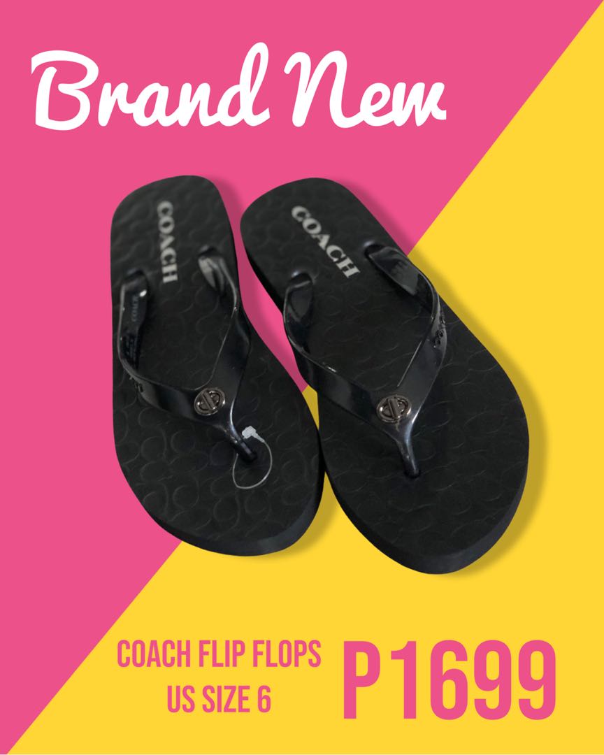 coach flip flops