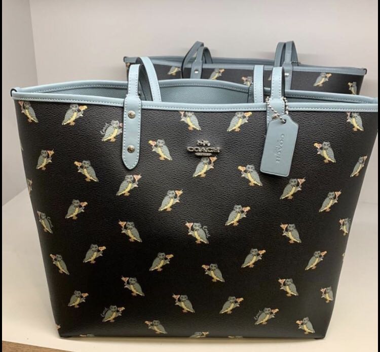 coach owl tote