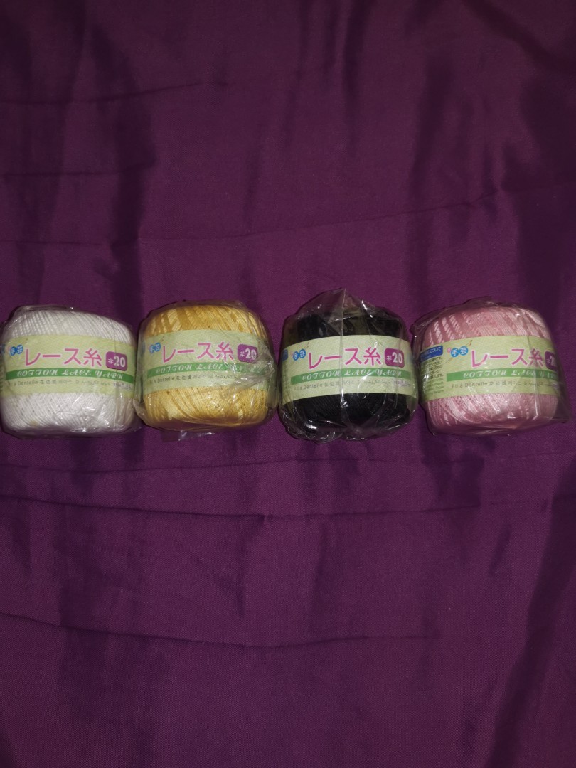 Daiso Cotton Lace Yarn, Hobbies & Toys, Stationery & Craft, Craft