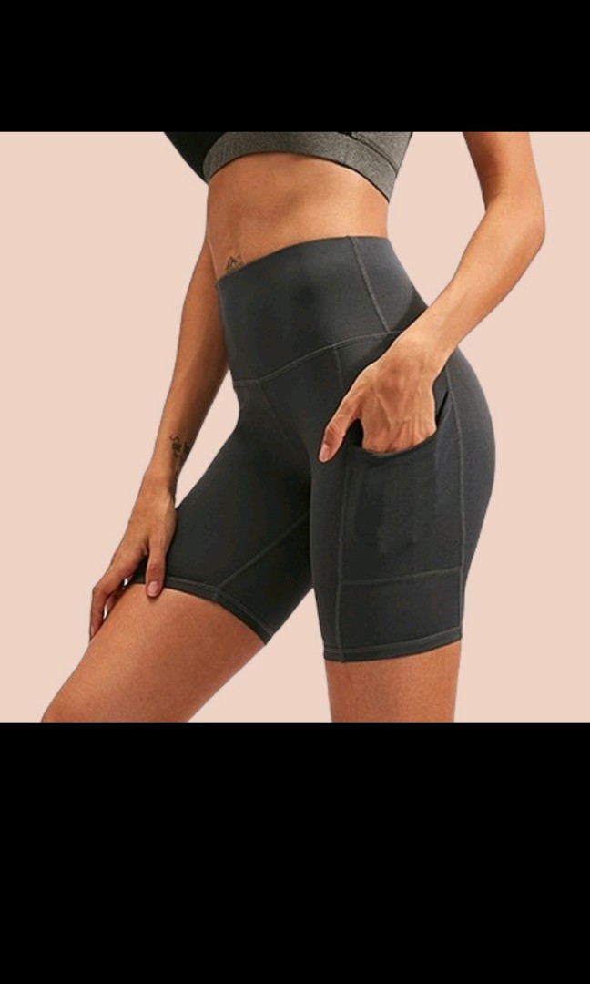 Dark grey biker shorts clearance