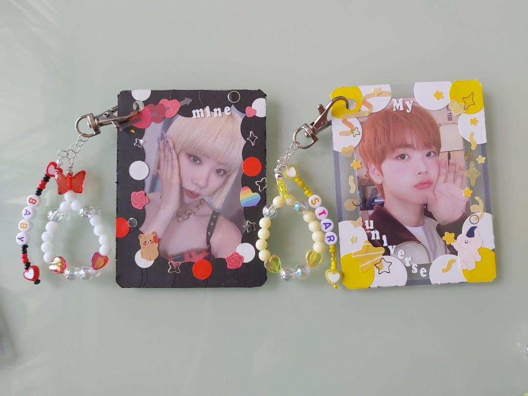 decorated toploader  beaded keychain set customised nct the boyz cravity  gidle purple kiss bts wayv blackpink itzy enhypen txt ateez stray kids sf9  seventeen, Hobbies  Toys, Memorabilia  Collectibles, K-Wave