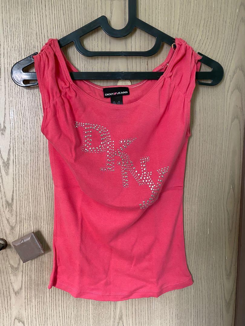 DKNY Top, Fesyen Wanita, Pakaian Wanita, Atasan di Carousell