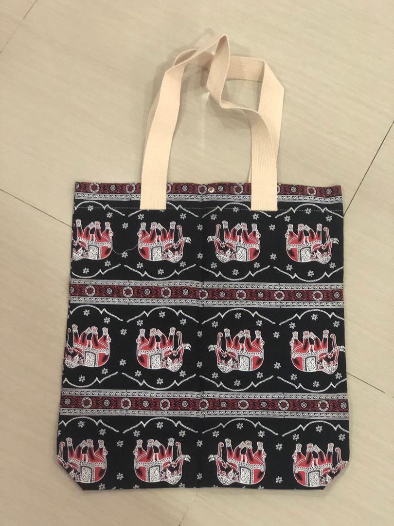 Elephant print clearance tote bag